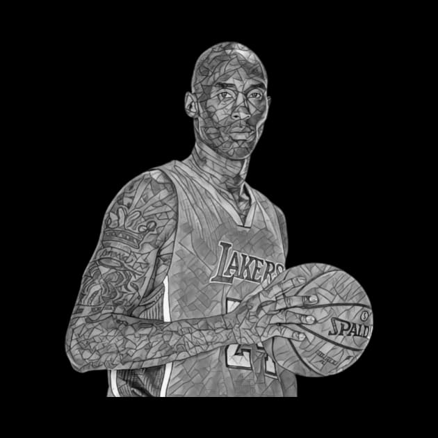 Lakers Legend 24 Classic Mossaic by neogu