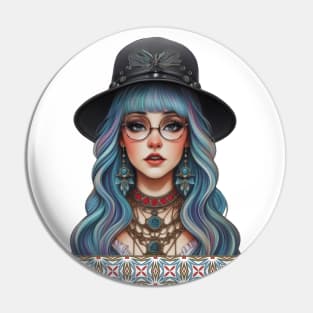 Bohemian Charm Girl Pin