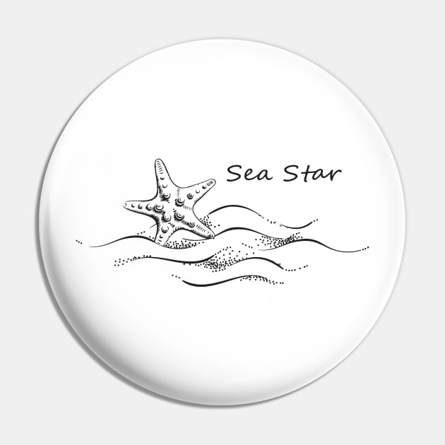 Sea Star Pin by playmanko