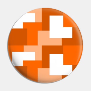 Orange abstract squares tiles pattern Pin