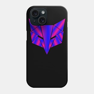 geometric animal, neon fox Phone Case