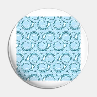 Maori Wave Pattern Pin