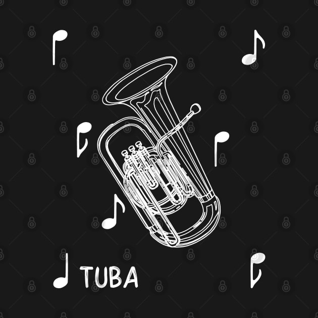 Musical Notes Tuba by AngelFlame