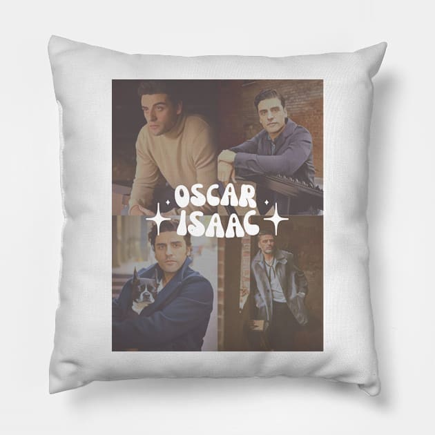 groovy aesthetic oscar isaac (perfect for your average poe dameron stan) • star wars cast collection Pillow by shopanniekat