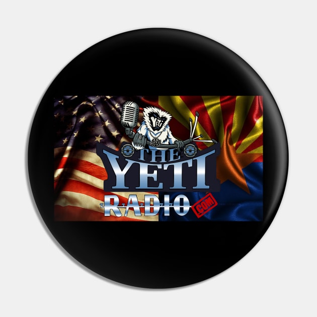 THE YETI RADIO FLAG Pin by TheYetiRadio