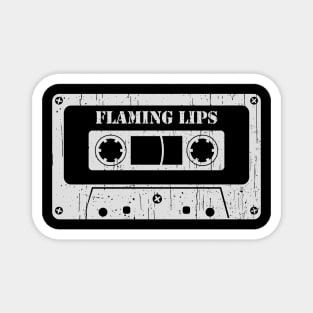 Flaming Lips - Vintage Cassette White Magnet