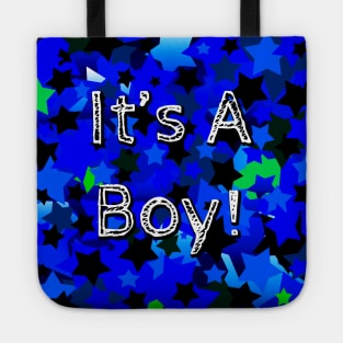 It's A Boy! Stars in Blue Tote