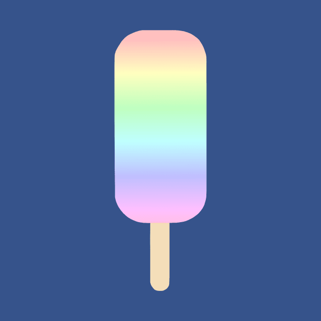 Pastel Rainbow Icecream Pop by Art by Deborah Camp