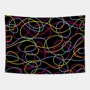 Neon Spaghetti Tapestry