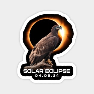 Celestial Eagle Eclipse: Iconic Tee for Wilderness Explorers and Birdwatchers Magnet