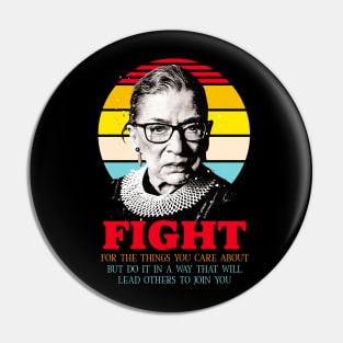 RBG quote Pin