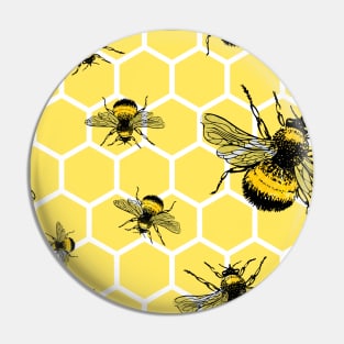 Honeycomb bee pattern Pin