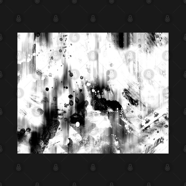 Black And White Splash abstract art by art64