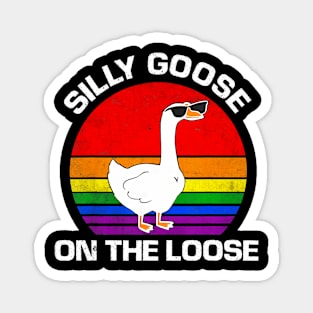 Goose, Silly On The Loose, LGBT Goose, Pride LGBT Magnet