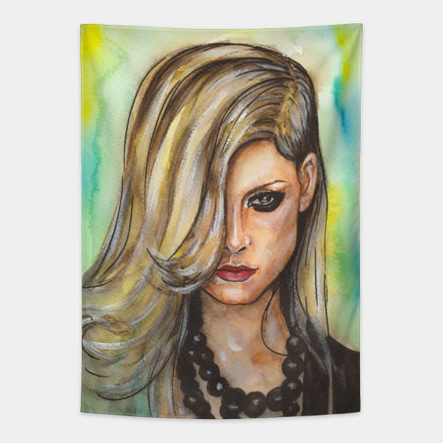 Avril Lavigne Tapestry by Svetlana Pelin