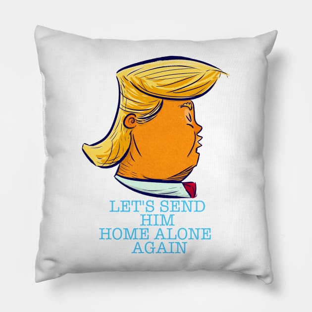 Let's send him home alone again Pillow by FrancescoM