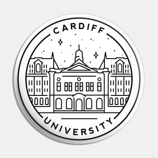 Cardiff University, South Wales Emblem - White Pin