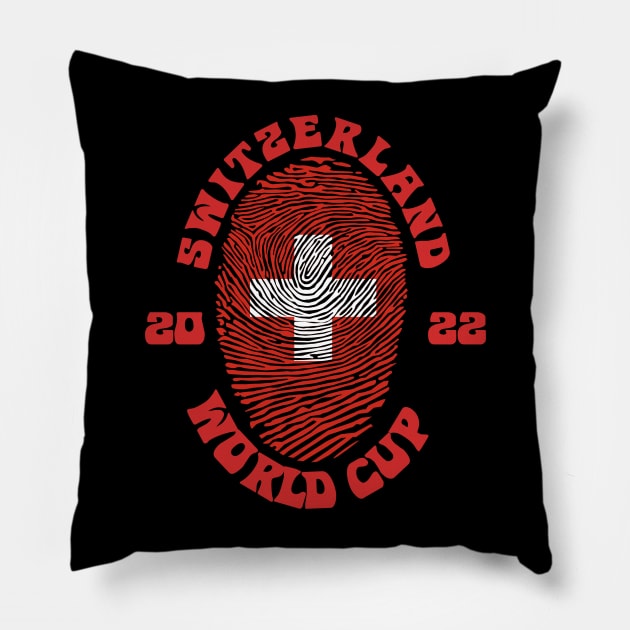 Switzerland World Cup 2022 Pillow by Lotemalole