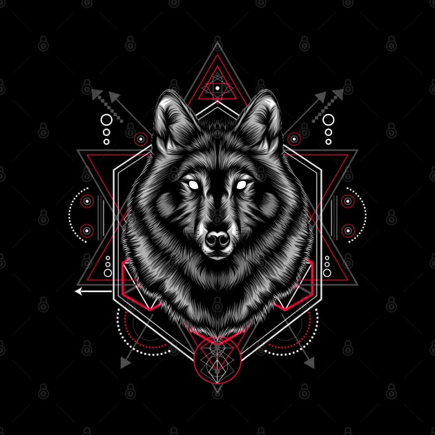 The Wolf sacred geometry by secondsyndicate