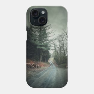 rainy day in the woods Phone Case