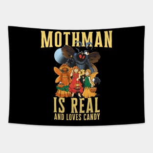 Mothman Funny Halloween Urban Legend Cryptid Tapestry