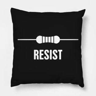 RESIST | Funny Electrical Engineer EE Resistor Design Pillow