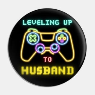 Leveling Up To Husband Pin