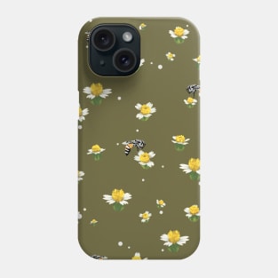 Natural Life Bumble Bee Pattern Phone Case