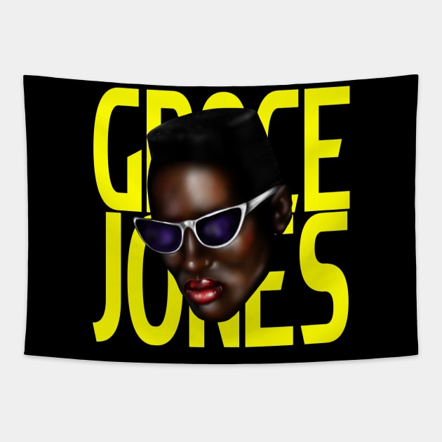 Grace Jones Tapestry by Scott Poling Art