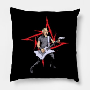 Heavy Metal Star Pillow