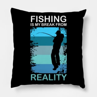 Fisherman angler fishing fishing Pillow