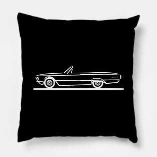 1966 Ford Thunderbird Convertible White Pillow