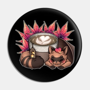 Hot Coco Tanuki Pin