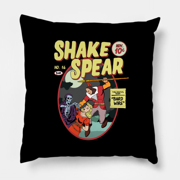 Shake Spear! Pillow by mattographer