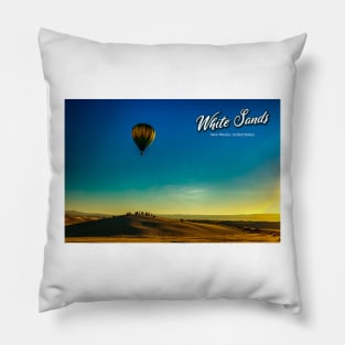 White Sands Hot Air Balloon Invitational Pillow