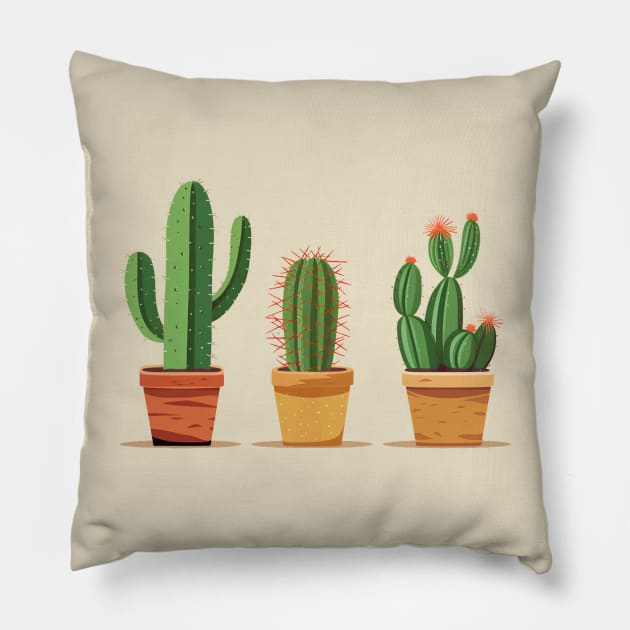 cactus Pillow by Flowerandteenager