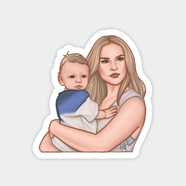 Mother and Son || Perrie and Axel Magnet by CharlottePenn