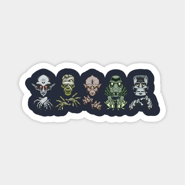 Monster Squad Magnet by nocturnallygeekyme