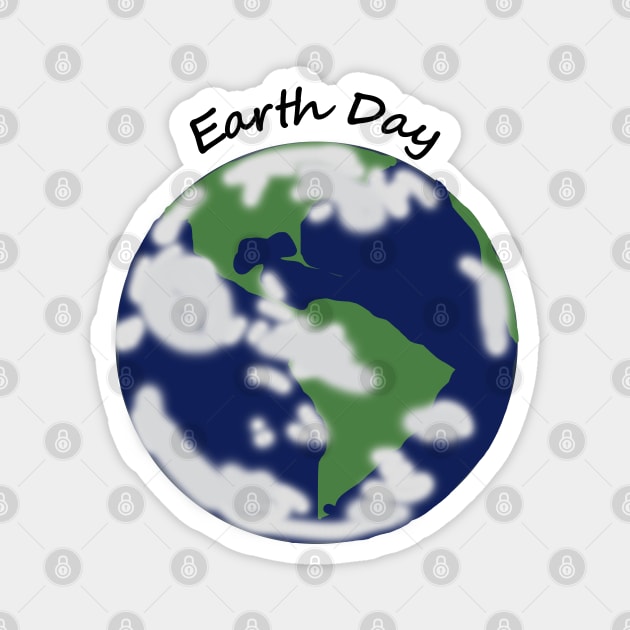 Planet Earth Day Magnet by ellenhenryart