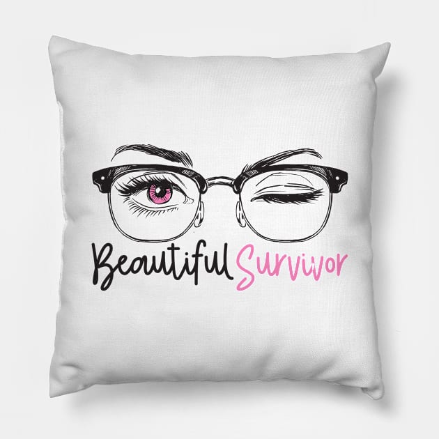 'Beautiful Survivor' Cancer Awareness Shirt Pillow by ourwackyhome