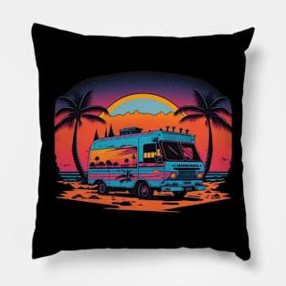 sunset traveling Pillow