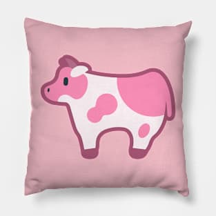 Pink Cow Pillow