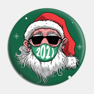 2021 Masked Santa Claus Pin