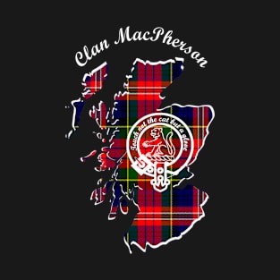 Clan MacPherson Scotland Map Crest T-Shirt