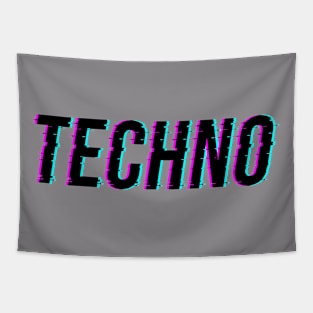 Techno - Retro Design - Synthwave look T-Shirt Tapestry