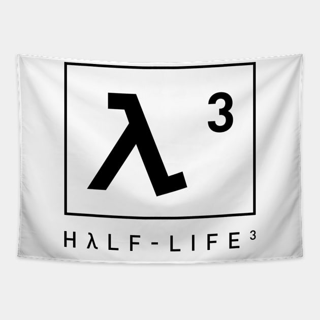 Half Life 3 Dark Lambda Symbol Tapestry by Hataka