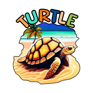 Animal Alphabet - T for Turtle T-Shirt