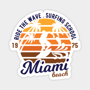 Ride the wave Magnet