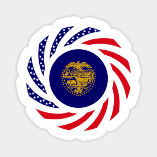 Oregon Murican Patriot Flag Series Magnet