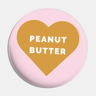 Peanut Butter Love Heart Pin